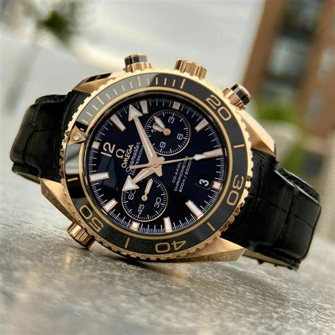 omega seamaster planet ocean chronograph rose gold|omega seamaster 600m price.